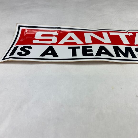 Vintage Santa Is A Teamster Christmas Bumper Sticker - Picture 7 of 11